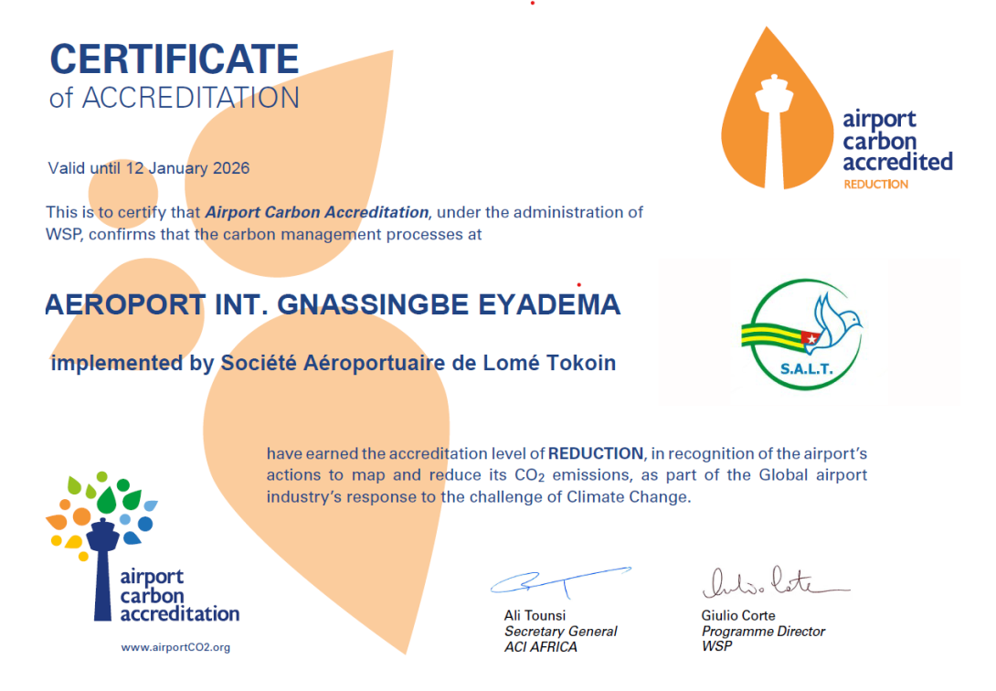Certificate of Accreditation